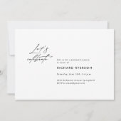 卒業モダン招待状と発表 招待状 (裏面)