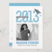 卒業モダン招待状 招待状 (正面/裏面)