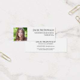 卒業モダン挿入プロファイルの写真（白）