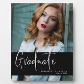 卒業モダン文シンプルカスタム フォトプラーク (正面)