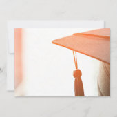 卒業モダン文字高校写真卒業 案内状 (裏面)