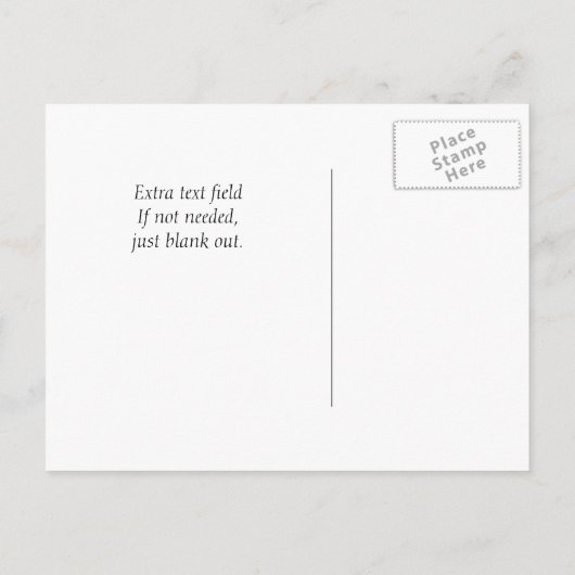 卒業モダン日の保存 案内ポストカード (裏面)