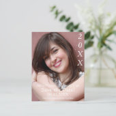 卒業モダン日の保存 案内ポストカード (スタンド正面)