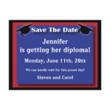 卒業モダン日付カードの保存