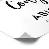 卒業モダン歓迎4枚の写真スクリプト ポスター (角)