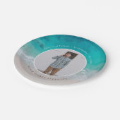 卒業モダン海モダンビーチ ペーパープレート (アングル)