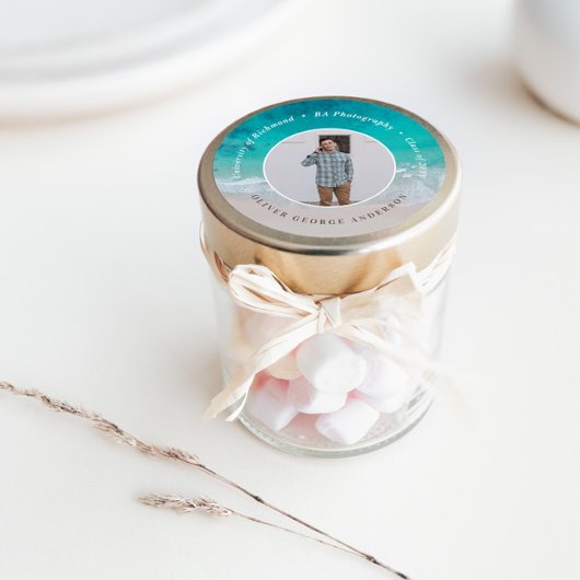 卒業モダン海モダンビーチ ラウンドシール