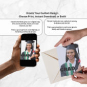 卒業モダン発表写真テンプレート シーズンカード