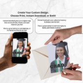 卒業モダン発表写真テンプレート シーズンカード