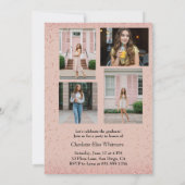 卒業モダン発表招待状 | グラッド写真 招待状 (裏面)