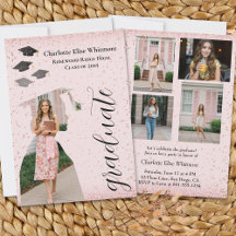 卒業モダン発表招待状 | グラッド写真