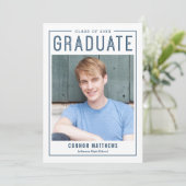 卒業モダン発表招待状 招待状 (スタンド正面)