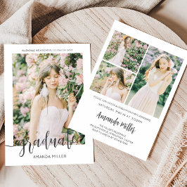 卒業モダン発表招待状 招待状