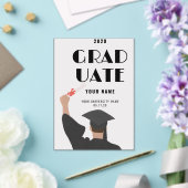 卒業モダン発表 | カスタム アクリル招待状 (インサイチュ (ウェディング))