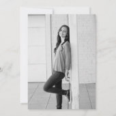 卒業モダン発表 サンキューカード (裏面)