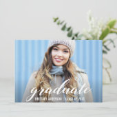 卒業モダン発表 |大学院写真 案内状 (スタンド正面)