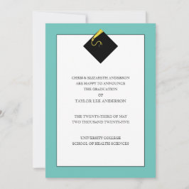 卒業モダン発表 招待状