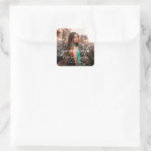 卒業モダン白書2写真卒業 スクエアシール (バッグ)