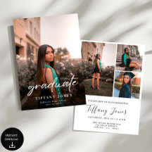 卒業モダン白書4枚の写真卒業