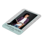 卒業モダン素朴記念写真 マグネット (左側)