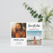 卒業モダン者 | セーブザデート | 写真のスクリプト 案内ポストカード (スタンド正面)