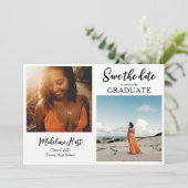 卒業モダン者 | セーブザデート | 写真のスクリプト 案内状 (スタンド正面)