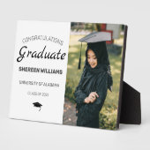 卒業モダン記念写真 フォトプラーク (側面)