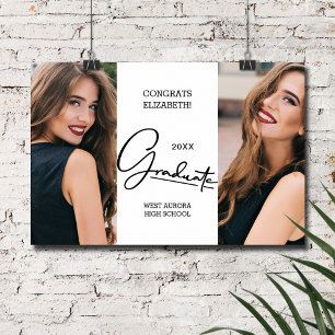 卒業モダン記念写真 ポスター