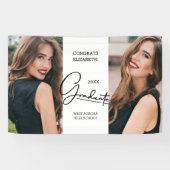 卒業モダン記念写真 横断幕 (横)