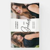 卒業モダン記念写真 横断幕 (縦)