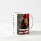 卒業モダン記憶 コーヒーマグカップ (正面右)