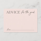 卒業モダン赤面アドバイス エンクロージャーカード (正面)