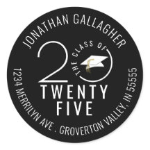 卒業モダン黒スタイリッシュ学年