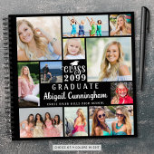 卒業モダン11フォトコラージュのゲストブック ノートブック