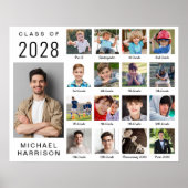 卒業モダン17写真コラージュ ポスター (正面)