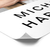 卒業モダン17写真コラージュ ポスター (角)