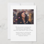 卒業モダン2写真卒業 案内状 (裏面)