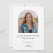 卒業モダン2写真Arch Thank You (裏面)