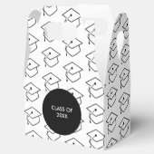 卒業モダン2020年白黒パターン フェイバーボックス (オープン)