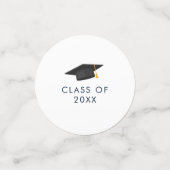 卒業モダン2024スクリプト写真のグラードパーティー コンフェッティ (スモール正面)