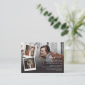 卒業モダン2025オープンハウスミニ招待状 エンクロージャーカード (スタンド正面)