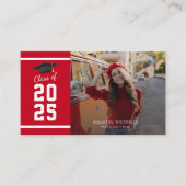 卒業モダン2025写真パーティー エンクロージャーカード (正面)