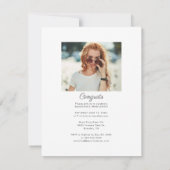 卒業モダン2025写真パーティー 招待状 (裏面)