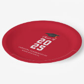 卒業モダン2025年エレガント卒業パーティー ペーパープレート (アングル)