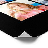 卒業モダン29写真コラージュおめでとう ポスター (角)