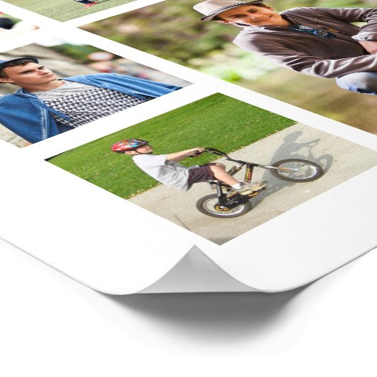 卒業モダン35フォトコラージュグラードパーティー ポスター (角)