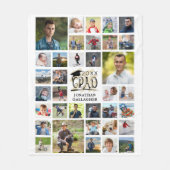 卒業モダン35フォトコラージュグラード フリースブランケット (正面)