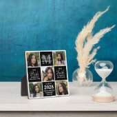 卒業モダン5写真コラージュ黒卒業 フォトプラーク (インサイチュ)