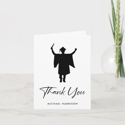 卒業モダン サンキューカード (正面)