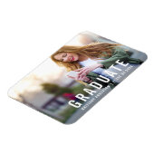 卒業モダン |大学院写真のお知らせ マグネット (左側)